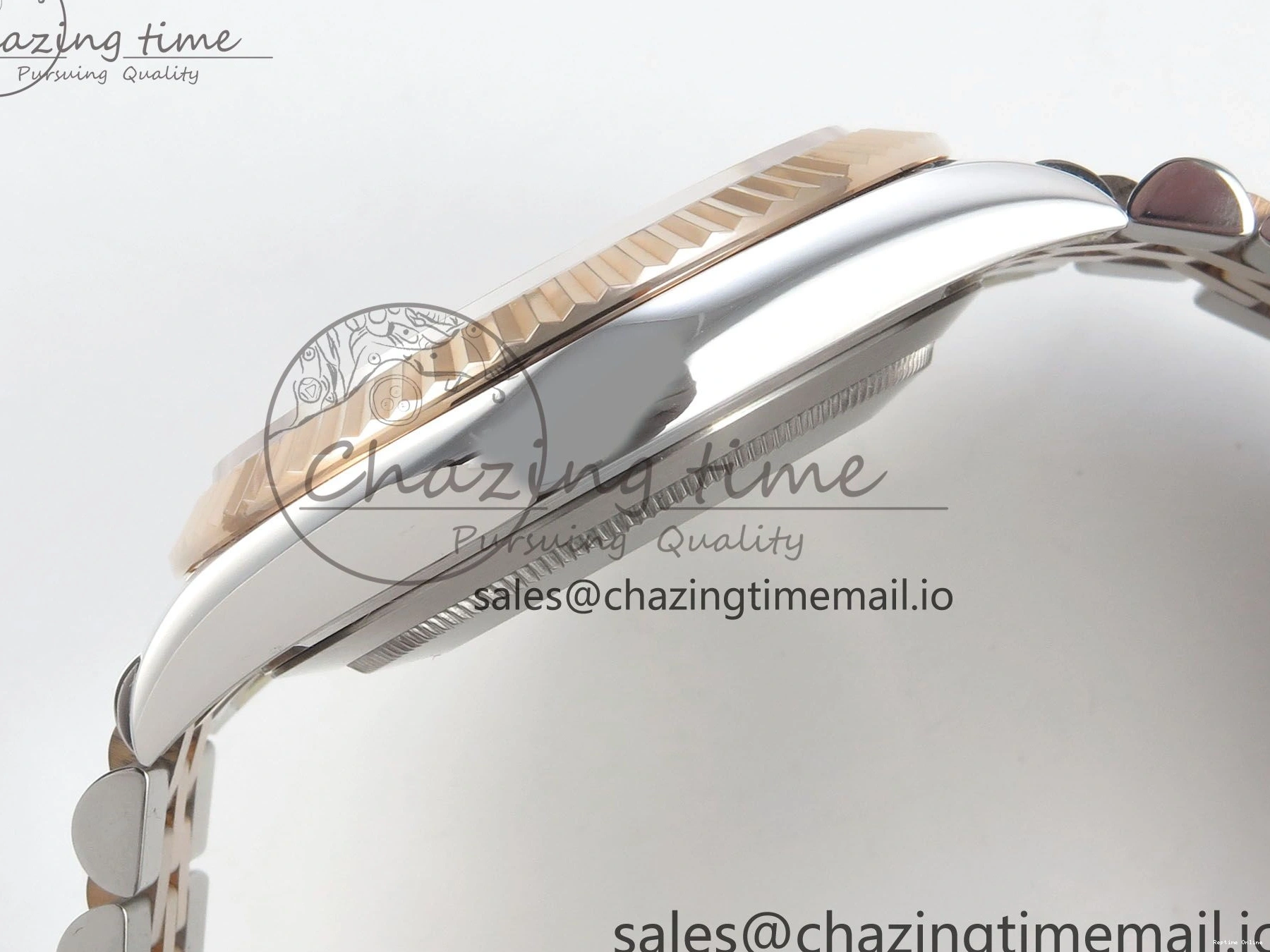 0520 DateJust 41 126331 SS RG ARF 1:1 Best Edition White Stick Dial on Jubilee Bracelet SH3235 (Weighted) StreetReady 199